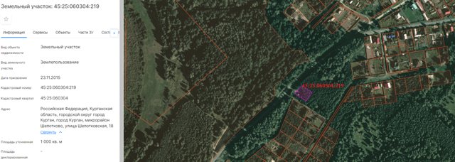 Земельный участок · Площадь не указана · обл Курганская, г.о. город Курган, г Курган, мкр. Шепотково, ул Шепотковская №18
